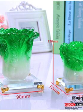 礼品白菜笔筒百财招财实用礼品