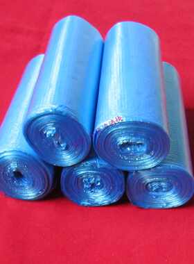 垃圾袋家用25只一卷1.93元 袋蓝色收纳袋45x55cm点断清洁袋加厚