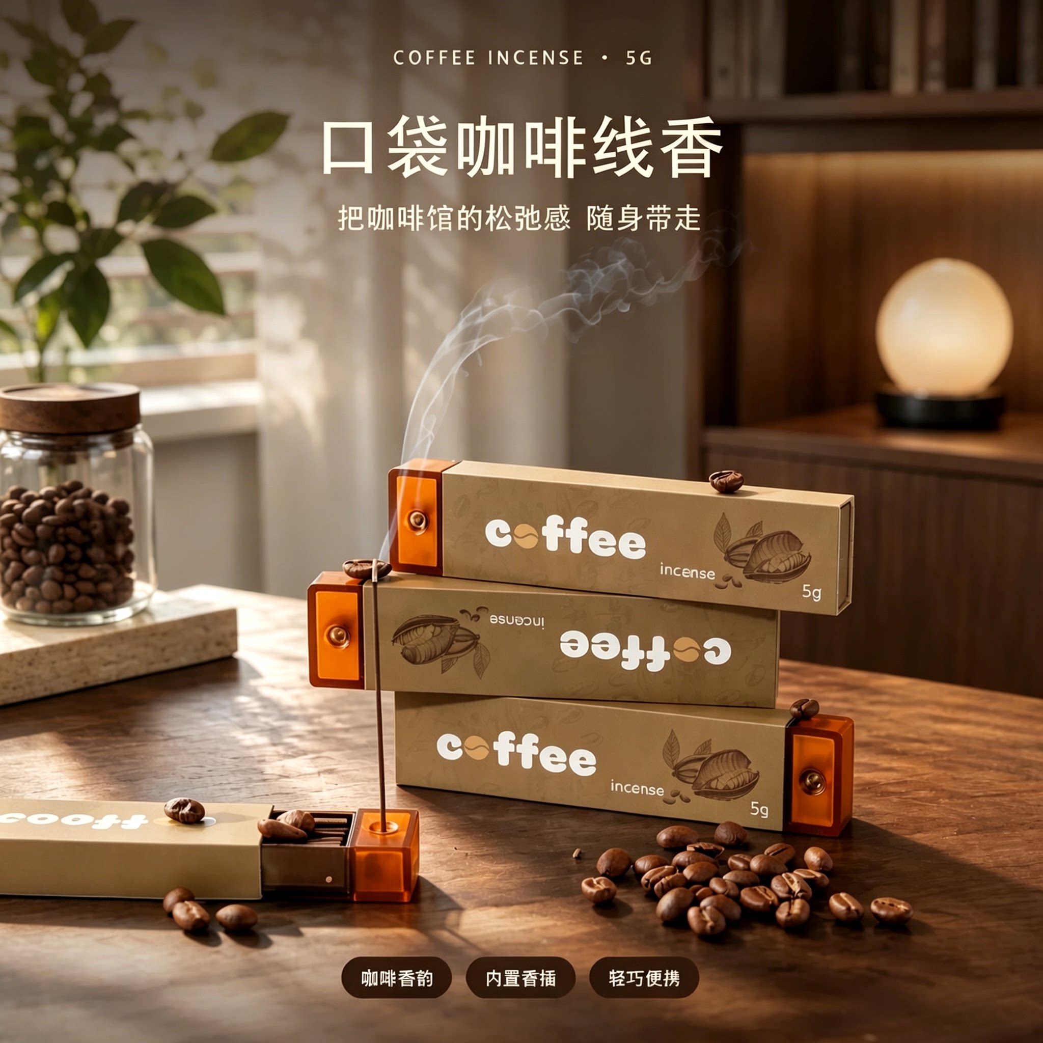 【咖啡味线香提神醒脑】