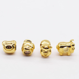 A猪 款 DIY首饰配件微镶 经典