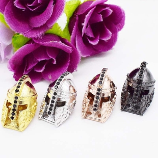 DIY首饰配件材料24K金微镶 手链 斯巴达勇士 战士 骑士 盔甲