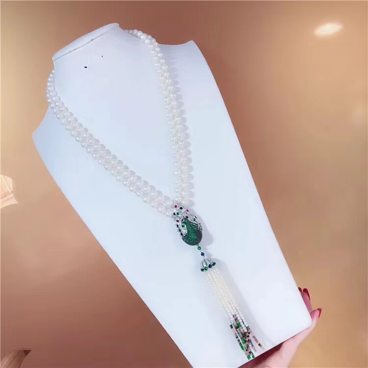 配件微镶经典款孔雀流苏配件
