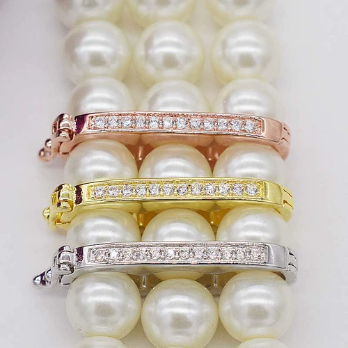 Ожерелье из жемчуга, застежка, серебро 925 пробы, 6mm, 8mm