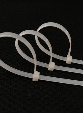 环保加粗加韧耐老化白色黑色塑料尼龙扎带8X350mm足数250条捆扎带