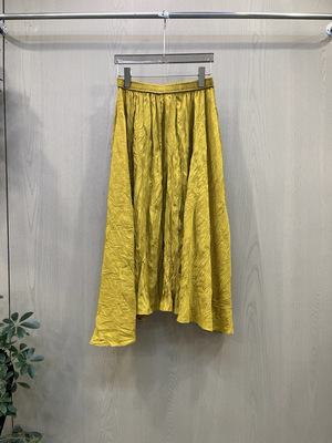 瑞瑞欧货2026春新款时尚百搭休闲显瘦松紧腰褶皱半裙6027