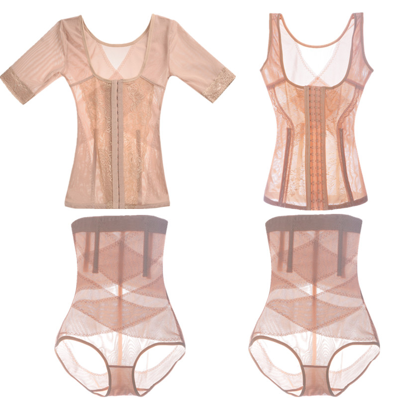 透气排扣加强收腹束腰分体塑身衣女夏超薄套装美体内衣提臀收手臂,孕妇装/孕产妇用品/营养,塑身分体套装,淘宝优惠券,粉丝福利购,淘宝优惠卷