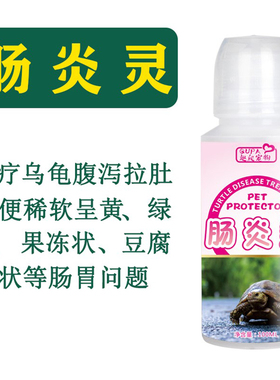 乌龟肠炎药治疗乌龟腹泻拉稀粪便呈白色黄色绿色果冻状松散不成型