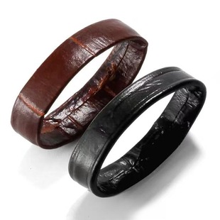 手表皮带扣环圈皮圈真牛皮配件环手表带固定表带圈活动圈鳄鱼纹表