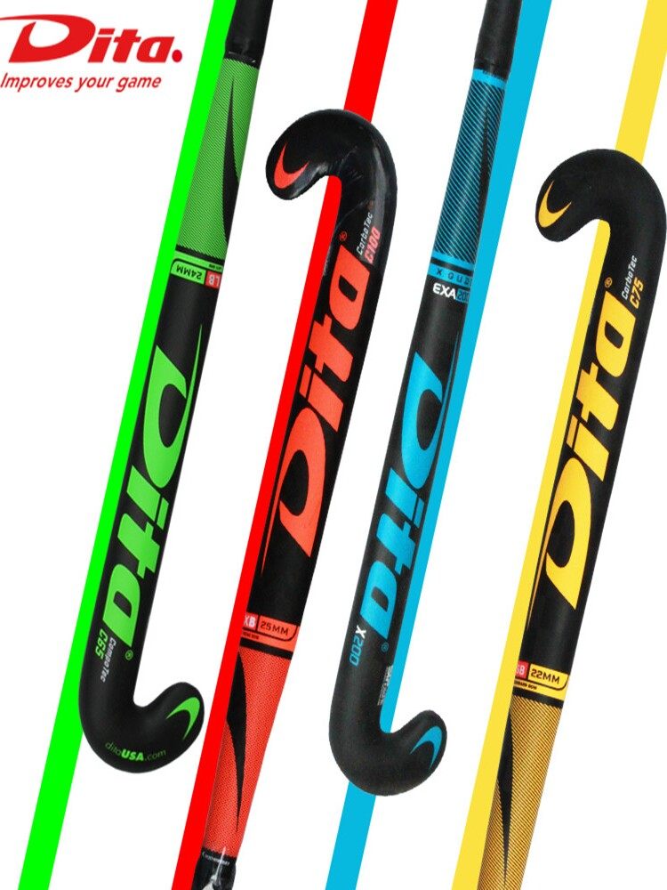 Grass Hockey Stick Dita Carbon Grass Hockey Field Hockey Stick Training Competition
