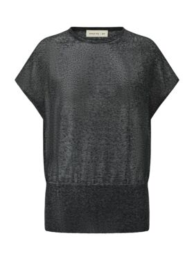 SWAYING KNIT 亚麻混纺落肩袖上衣 SW26SS1T28C2S