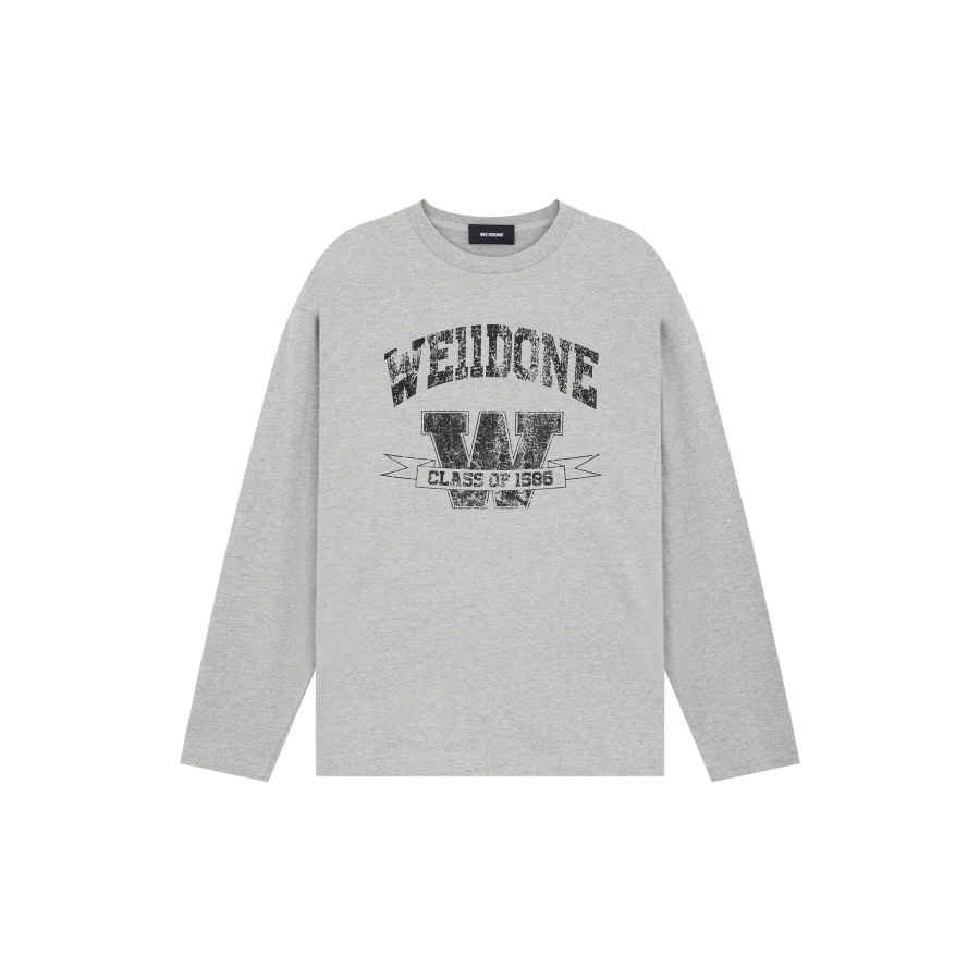 WELLDONE 25-744 大学标志长袖T恤