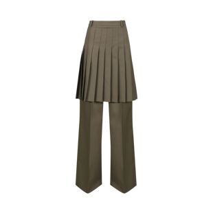 YCH W25PT5061 褶皱分层裤