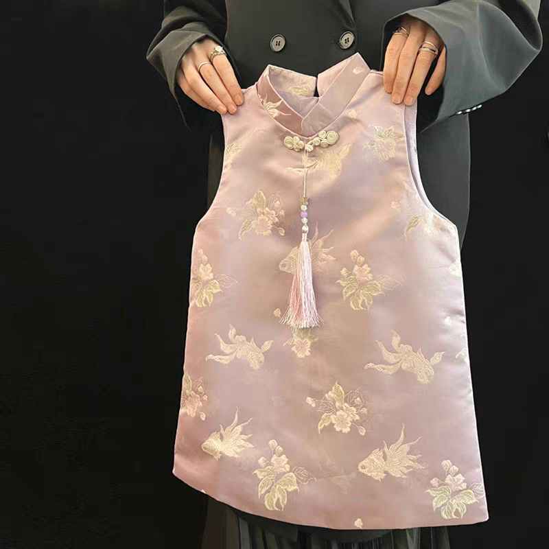 新中式童装女童拜年服2025新款儿童国风高级提花汉服旗袍裙连衣裙,童装/婴儿装/亲子装,旗袍,淘宝优惠券,粉丝福利购,淘宝优惠卷