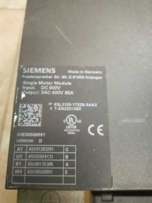 西门子伺服驱动器 6SL3120-1TE28-5AA3 现货 D版本 85A 询价 议价