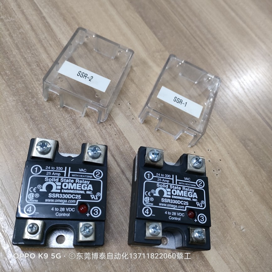 OMEGA拆机 SSR330DC25固态模块 4-28VDC 24-330VAC 25AMP-封面