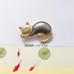 宋锦香云纱DIY胸针国风胸针布包包装饰别针底托-非成品