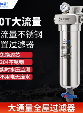 汉蓝神盾前置过滤器家用农村井水