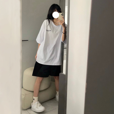 松紧腰五分裤薄款棉2022新款学生