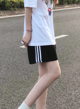 运动短裤女夏季2024新款宽松美式小个子外穿5分休闲高腰五分裤ins