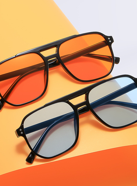 欧美复古潮流飞行员双梁太阳眼镜