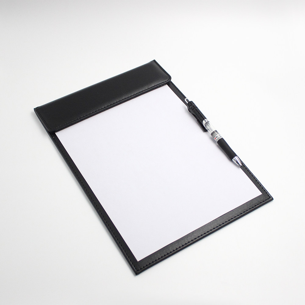 商务皮革a4会议垫板文件夹板办公写字垫板夹写字板高档签字板定制