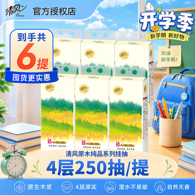 清风悬挂式抽纸挂抽大包家用擦手