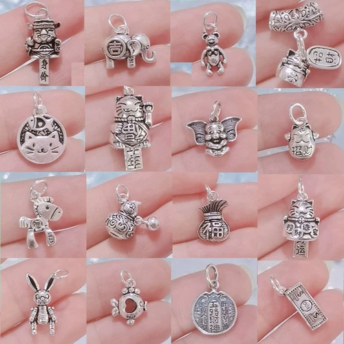 Подвеска, аксессуары, на удачу, серебро 925 пробы, DIY