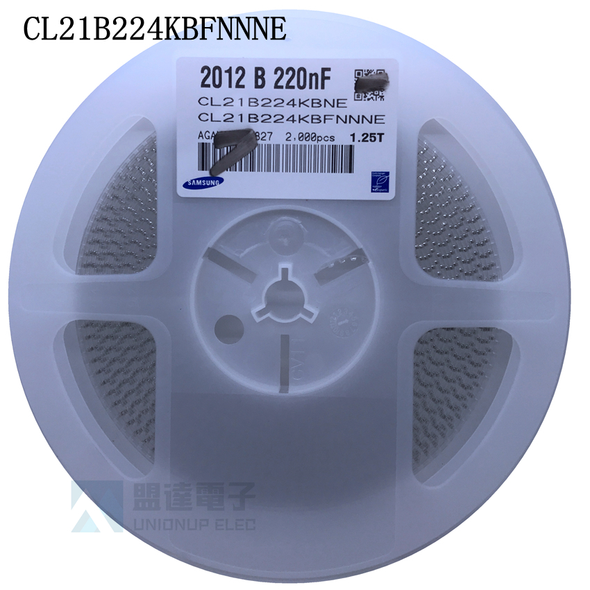 CL21B224KBFNNNE 0805 224K 50V 0.22UF 220NF X7R 10%贴片电容器