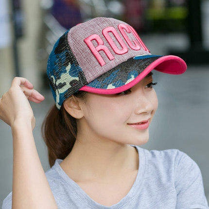 2015鸭舌帽女夏天棒球帽女夏帽子迷彩网帽棒球帽户外防晒韩版街舞