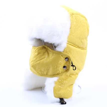 男士冬季雷锋帽棉帽子女冬韩版潮帽子冬天口罩帽加厚保暖护耳帽子