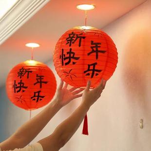 2025新年福字小灯笼挂饰新款蛇年客厅吊顶春节家庭装饰品氛围布置