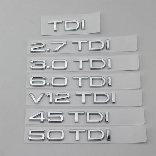 6.0TDIQ7后尾标柴油改装车贴