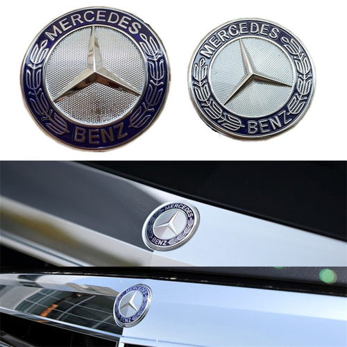 适用于老款奔驰车头E级S级中网小星标E200E260LS300S350L机盖标志