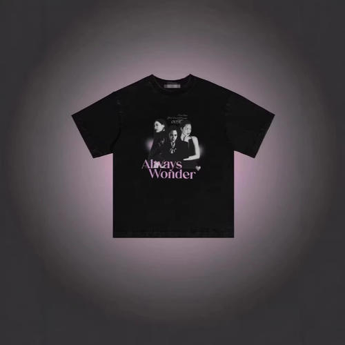 AlwaysWonder 'Birthday' Black T-Shirt 永远的惊奇 “生日”黑