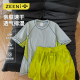 户外多巴胺登山运动套装 ZEENI 透气排湿亲肤速干衣t恤女休闲短裤