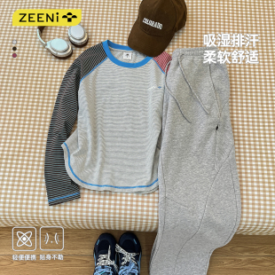 ZEENI t恤上衣女亲肤柔软轻户外徒步运动穿搭 多巴胺吸湿排汗长袖