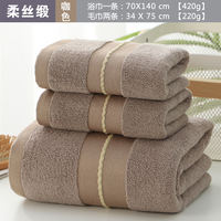 Aodanuo 100% Cotton Thickened Towel Bath Towel 3-Piece Gift Set thumbnail 5