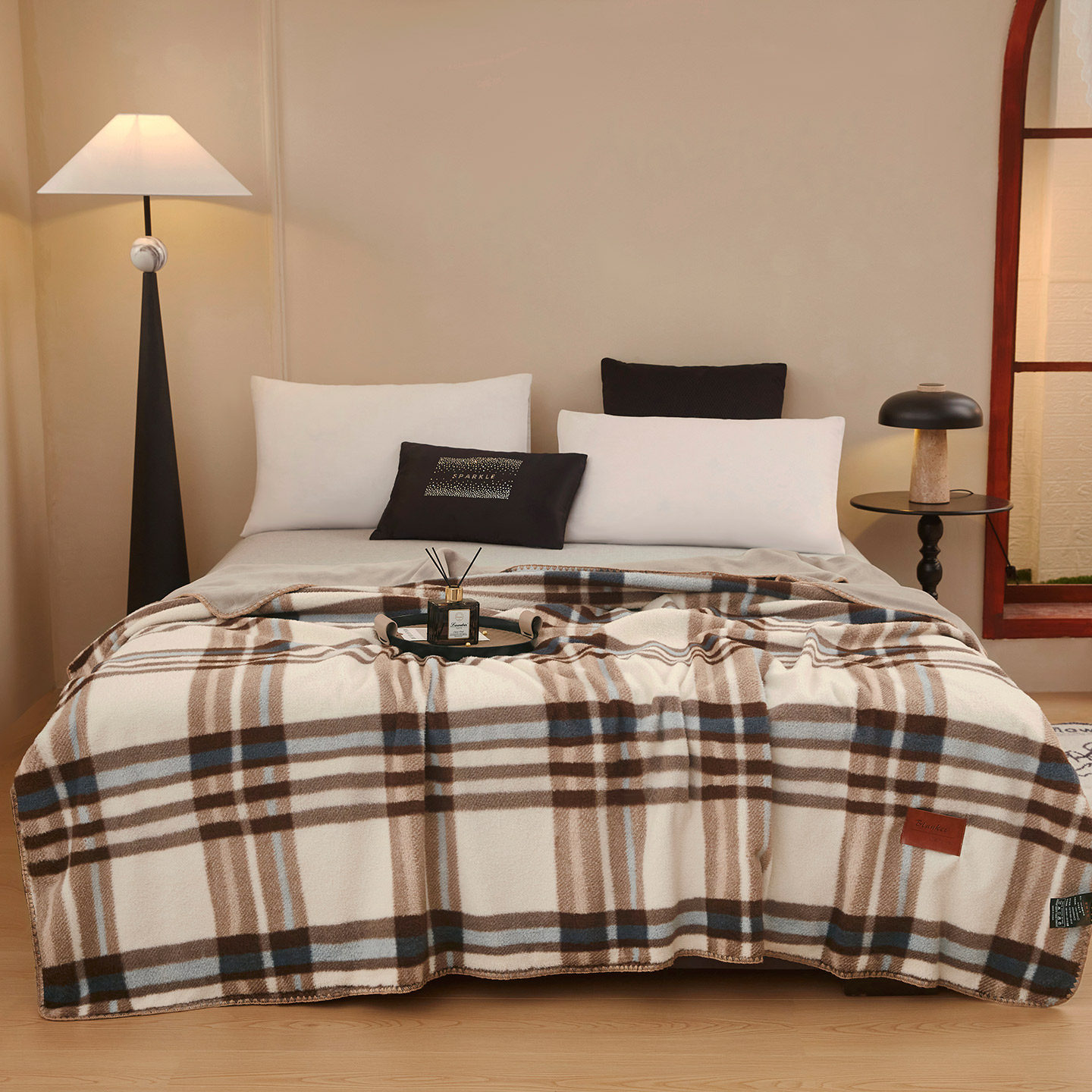 澳丹奴毛毯仿羊绒羊毛毯子高克重秋冬季加厚保暖休闲轻奢高级盖毯,床上用品,休闲毯/毛毯/绒毯,淘宝优惠券,粉丝福利购,淘宝优惠卷