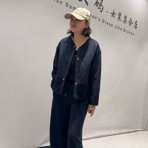 天娇一生水秋款大码薄棉牛仔上衣
