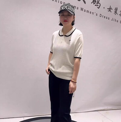 女权贵族夏季新款大码针织衫短袖