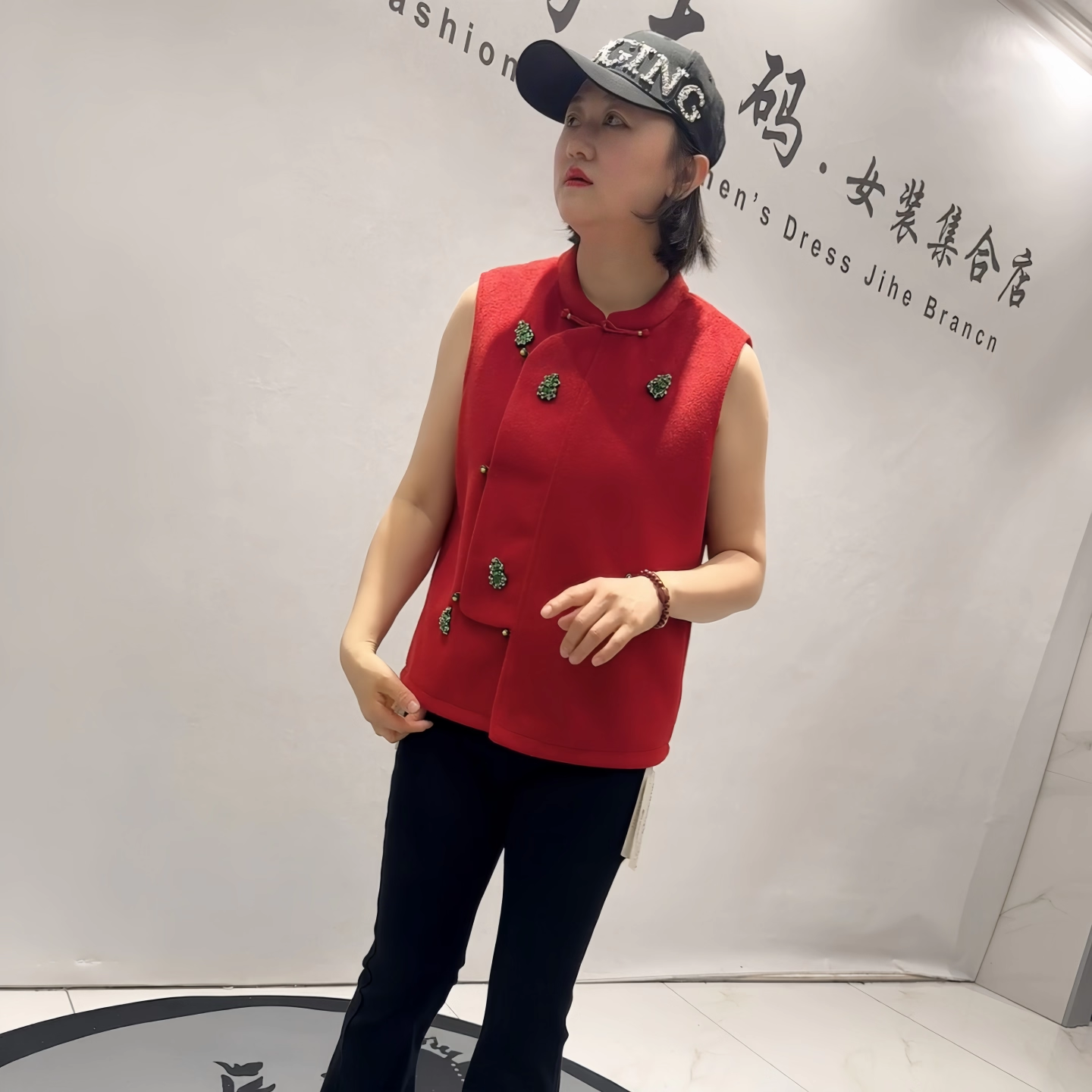 1602女权贵族年货新款欧货国风毛呢马夹加大码女装胖妹妹新中式款,女装/女士精品,常规大码外套,淘宝优惠券,粉丝福利购,淘宝优惠卷