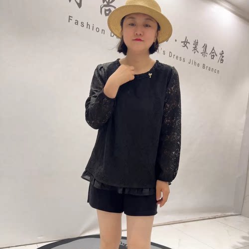 芮娜依莲秋季新款大码长袖衫上衣