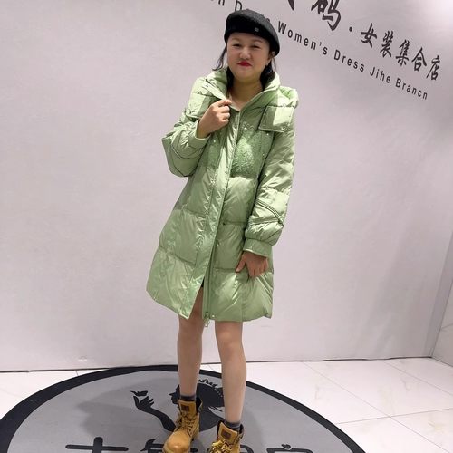 芮娜依莲冬季新款中长款羽绒服女
