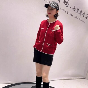 胖妹妹减龄显瘦打底衫 6513针丝缘子汇春季 加大女装 欧货针织衫 新款