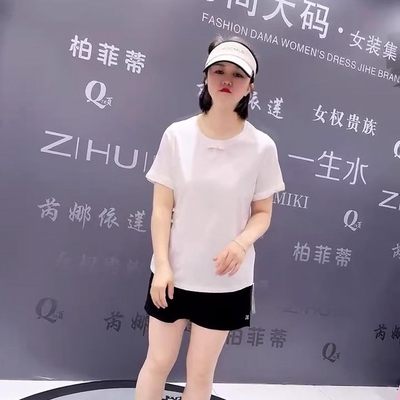 女权贵族夏季薄款棉质短袖T恤