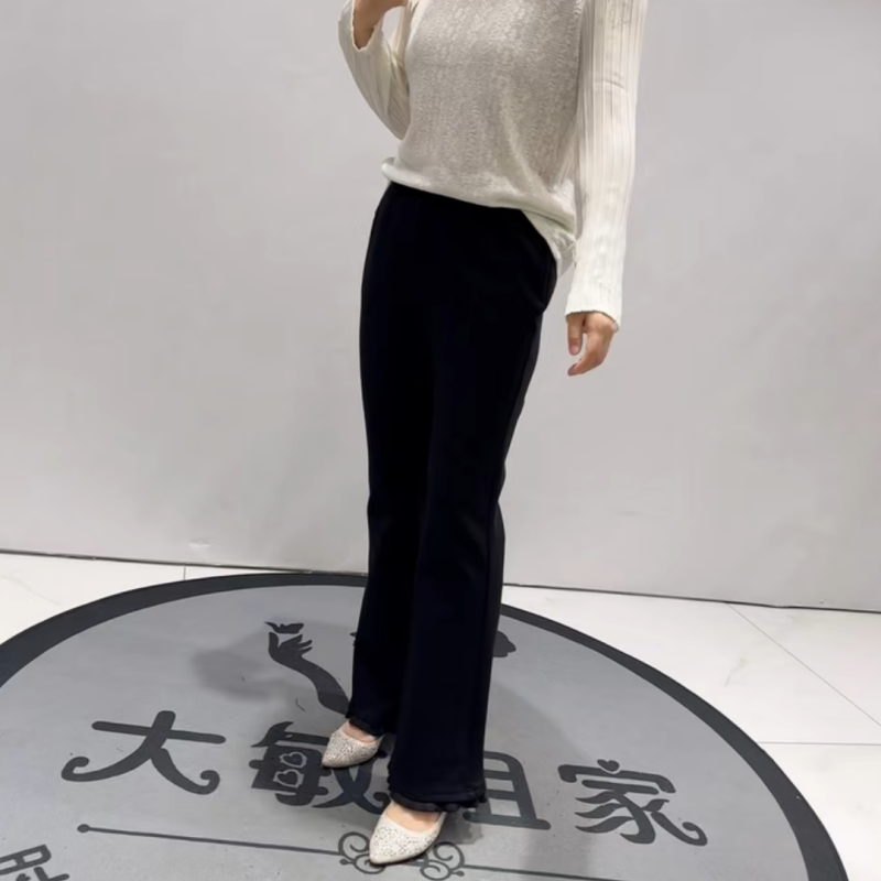 芮娜依莲初冬新款大码加薄绒女裤