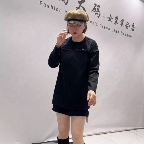 芮娜依莲秋冬新款大码一手长上衣