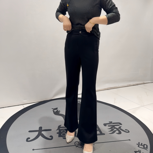 女权贵族秋冬新款大码显瘦女裤子