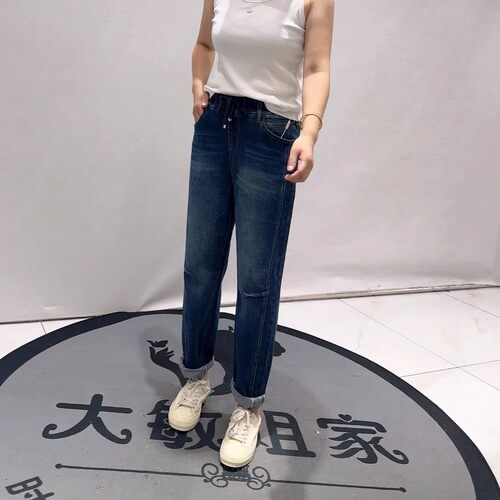 柏菲蒂秋季新款大码牛仔裤子