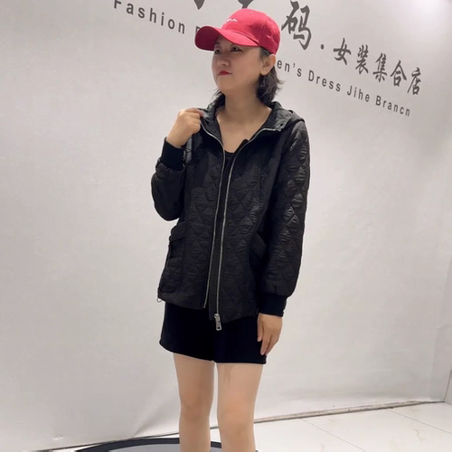 女权贵族秋冬新款大码薄棉衣外套